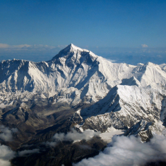 Mount Everest as seen from Drukair