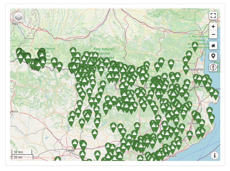 Sense agrupació de marcadors